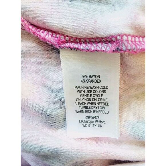 Cynthia Rowley Womens M BOHO Maxi Skirt Hot Pink Tie Dye Boho‎ Stretch Waist - Picture 5 of 6